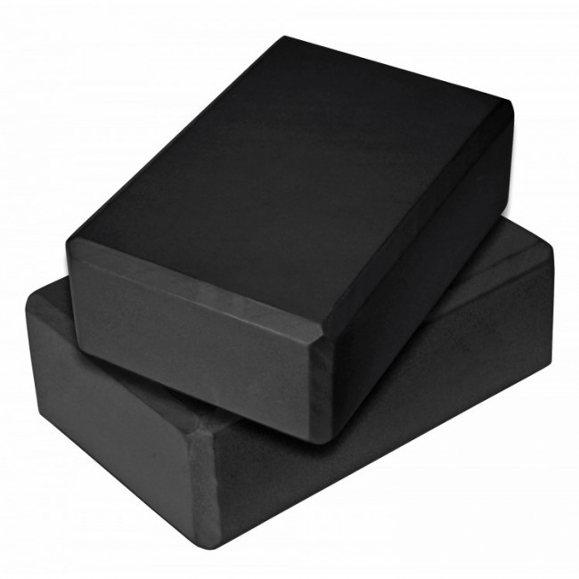 Блок для йоги (кирпич) 2 шт SportVida SV-HK0175-2 Black