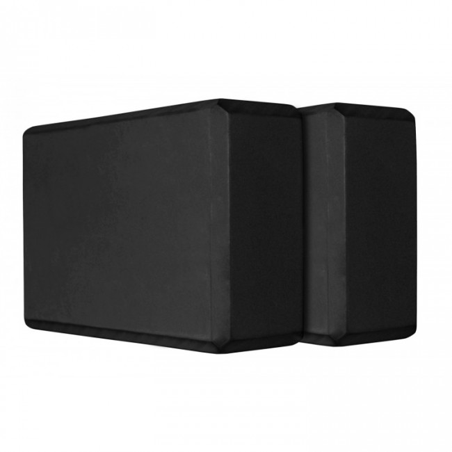 Блок для йоги (кирпич) 2 шт SportVida SV-HK0175-2 Black