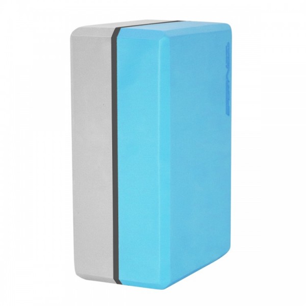 Блок для йоги (кирпич) двухцветный SportVida SV-HK0335 Blue/Grey