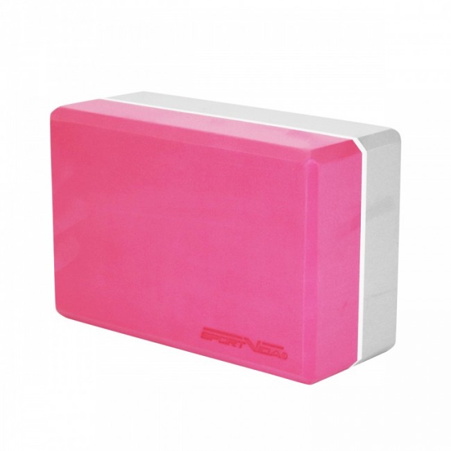 Блок для йоги (кирпич) двухцветный SportVida SV-HK0336 Pink/Grey Блок для йоги (кирпич) двухцветный SportVida SV-HK0336 Pink/Grey