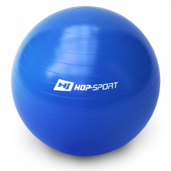 Фитбол (мяч для фитнеса, гимнастический) Hop-Sport 65cm синий + насос