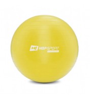 Фитбол, гимнастический мяч для фитнеса Hop-Sport 45 см желтый + насос