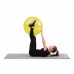 Фитбол, гимнастический мяч для фитнеса Hop-Sport 45 см желтый + насос