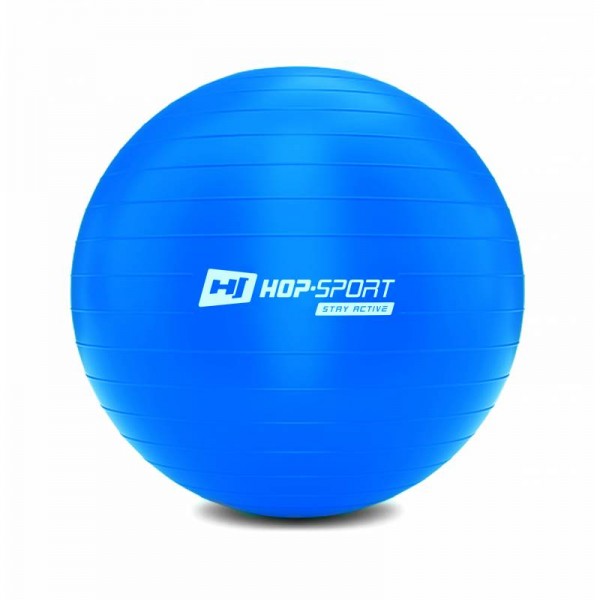 Фітбол (м'яч для фітнесу) Hop-Sport 65cm синій + насос 2020