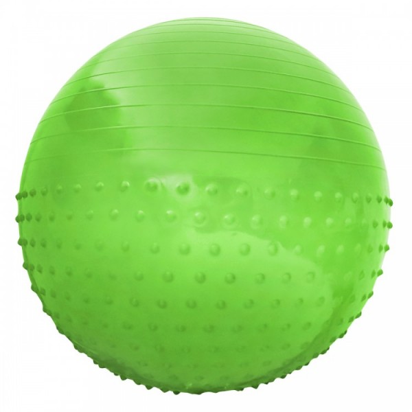 М'яч для фітнесу (фітбол) полумассажний SportVida 65 см Anti-Burst SV-HK0293 Green