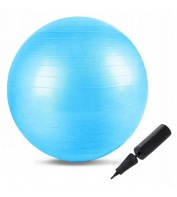 Мяч для фитнеса (фитбол) Springos 55 см Anti-Burst FB0001 Sky Blue