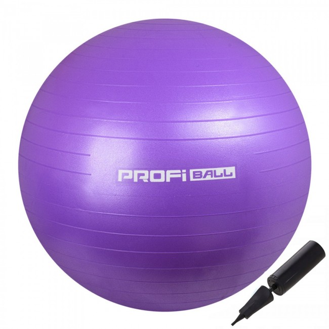 М'яч для фітнесу (фітбол) Profi 55 см M-0275-1 Violet М'яч для фітнесу (фітбол) Profi 55 см M-0275-1 Violet