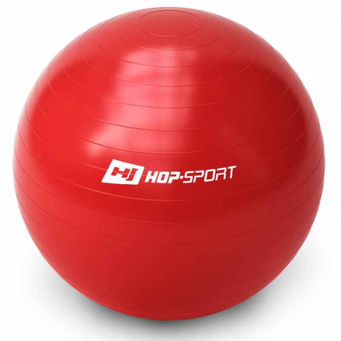 Фітбол (м'яч для фітнесу, гімнастичний) Hop-Sport 65cm Red + насос