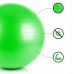 М'яч для фітнесу (фітбол) Springos 65 см Anti-Burst FB0002 Green