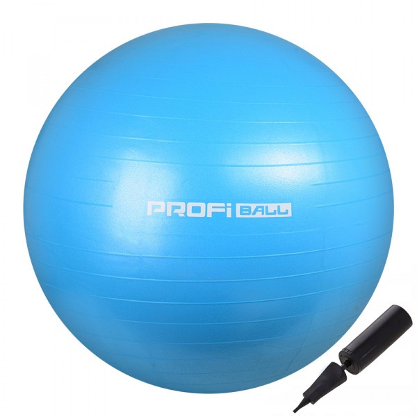 М'яч для фітнесу (фітбол) Profi 55 см M-0275-2 Sky Blue
