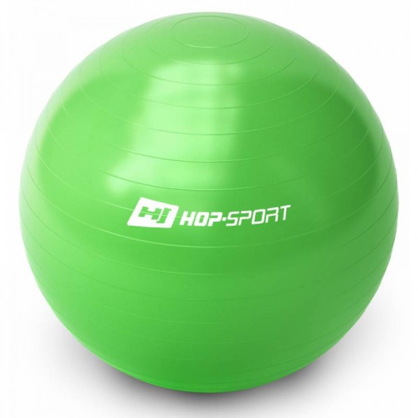 Фитбол (мяч для фитнеса, гимнастический) Hop-Sport 65cm зеленый + насоc