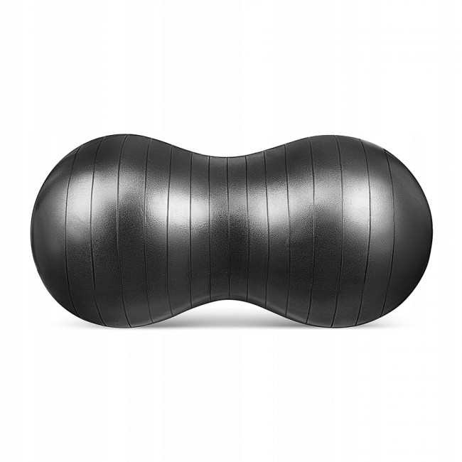 Мяч для фитнеса (арахис) 4FIZJO Air Ball Peanut 45 x 90 см Anti-Burst Black (P-5907739312938)