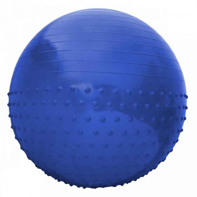 М'яч для фітнесу (фітбол) полумассажний SportVida 55 см Anti-Burst SV-HK0290 Blue М'яч для фітнесу (фітбол) полумассажний SportVida 55 см Anti-Burst SV-HK0290 Blue