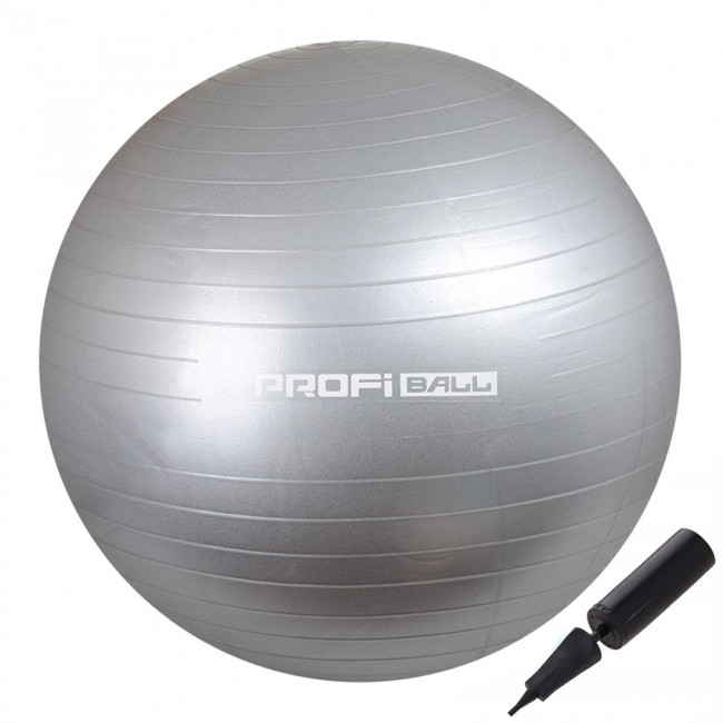 Мяч для фитнеса (фитбол) Profi 55 см M-0275-3 Grey Мяч для фитнеса (фитбол) Profi 55 см M-0275-3 Grey
