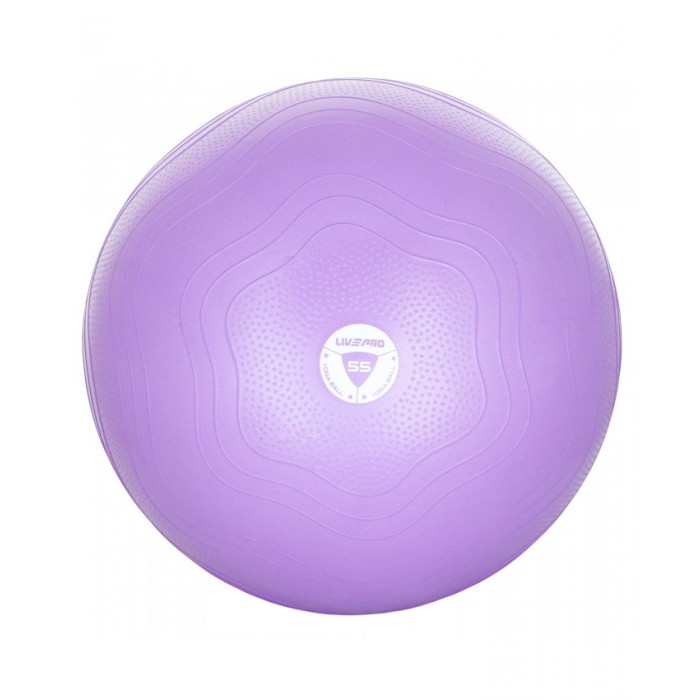 Фитбол, гимнастический мяч для фитнеса укрепленный 55 см LivePro ANTI-BURST CORE-FIT EXERCISE BALL LP8201-55