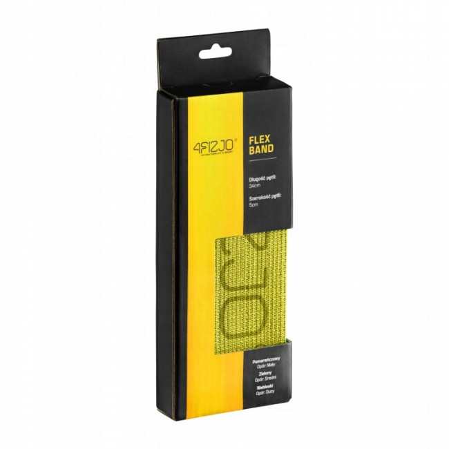 Резинка для фітнесу та спорту із тканини 4FIZJO Flex Band 23-29 кг Yellow (P-5907739311702)