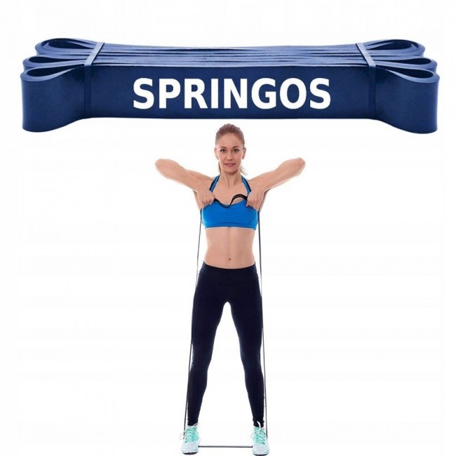 Гума для підтягувань і спорту (силова стрічка) Springos Power Band 64 мм 37-46 кг PB0005
