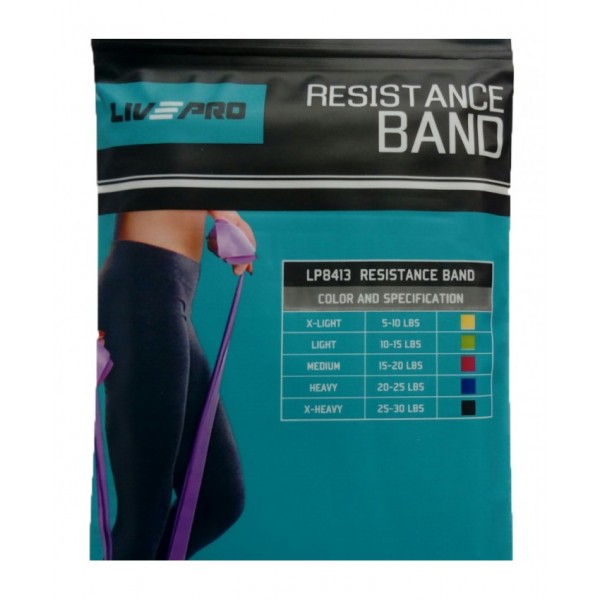 Еспандер стрічка LivePro RESISTANCE BAND Light LP8413-L