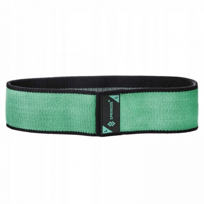 Резинка для фитнеса и спорта тканевая Springos Hip Band Size L FA0111