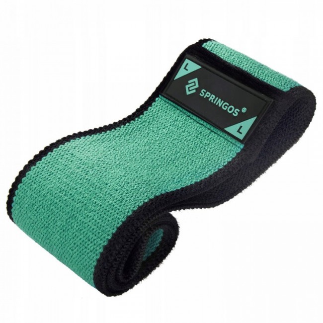 Резинка для фитнеса и спорта тканевая Springos Hip Band Size L FA0111 Резинка для фитнеса и спорта тканевая Springos Hip Band Size L FA0111