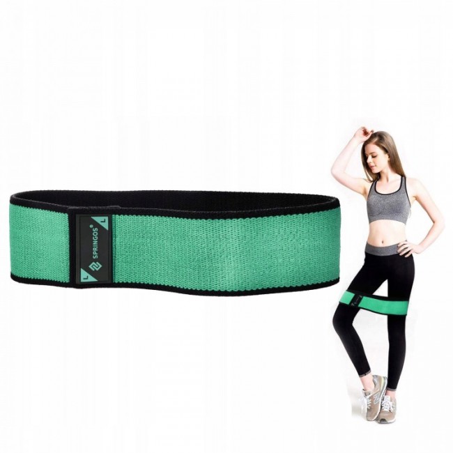 Резинка для фитнеса и спорта тканевая Springos Hip Band Size L FA0111