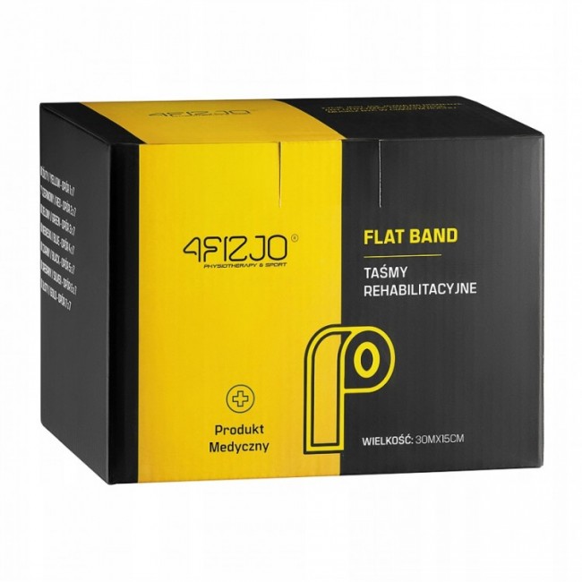 Лента-эспандер для спорта и реабилитации 4FIZJO Flat Band 30 м 12-15 кг Black (P-5907739311207)
