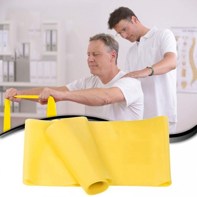Стрічка-еспандер для спорту і реабілітації Springos Flat Band 5 шт 200 х 15 cм 1-8 кг PB0018