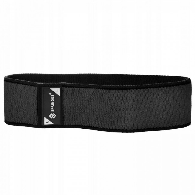 Резинка для фитнеса и спорта тканевая Springos Hip Band Size L FA0115