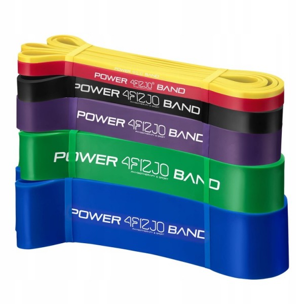 Резинка для подтягиваний (силовая лента) 4FIZJO Power Band 6 шт 2-46 кг 4FJ0064