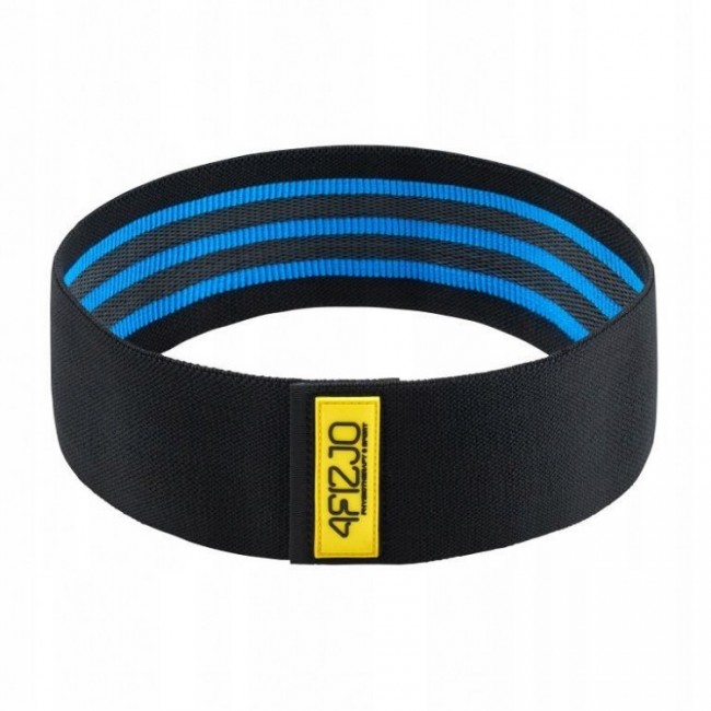 Резинка для фітнесу та спорту із тканини 4FIZJO Hip Band 15-20 кг Black/Blue (P-5907739310293)