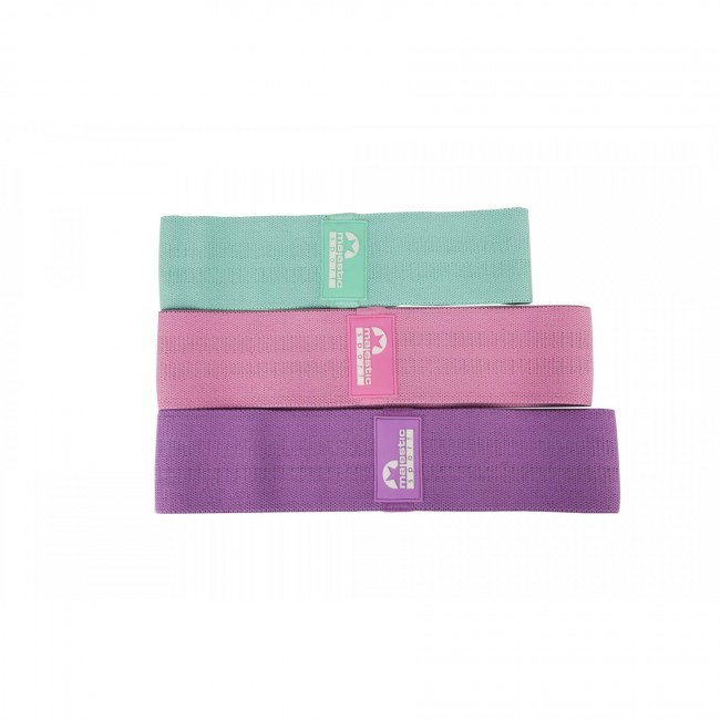 Резинки для фитнеса из ткани Majestic Sport Hip Band набор 3 шт 13-37 кг M-HB-4503