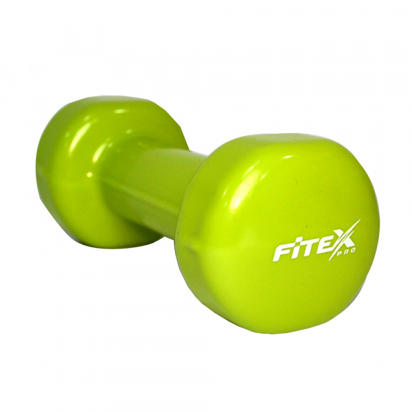 Гантель для фитнеса 2 кг виниловая Fitex MD2015-2V