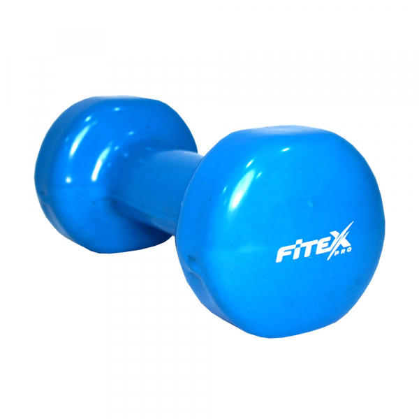 Гантель для фитнеса виниловая 3 кг Fitex MD2015-3V