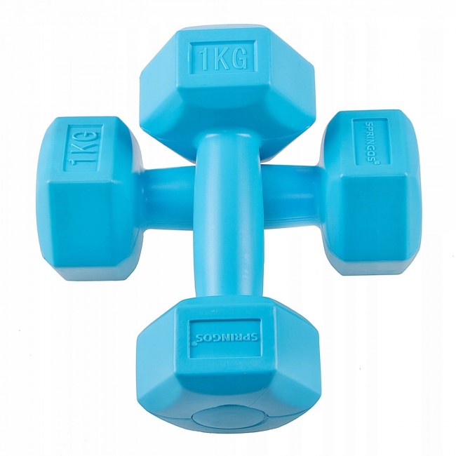 Гантели для фитнеса Springos Hex 2 x 1 кг FA1030