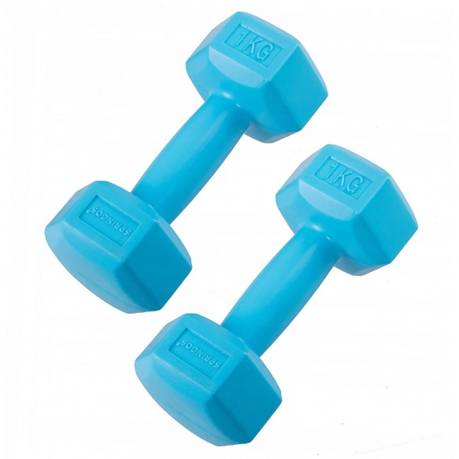 Гантели для фитнеса Springos Hex 2 x 1 кг FA1030 Гантели для фитнеса Springos Hex 2 x 1 кг FA1030