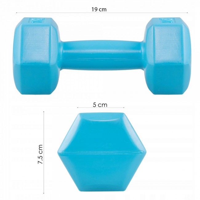 Гантели для фитнеса Springos Hex 2 x 1 кг FA1030