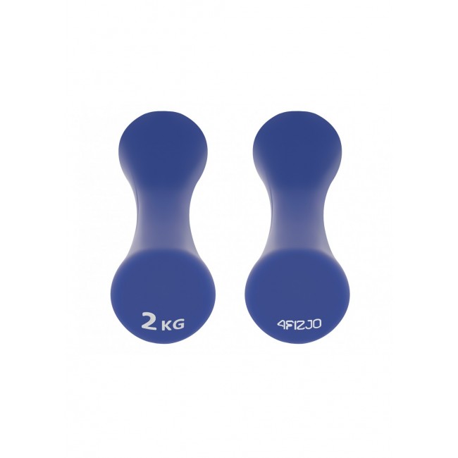 Гантели для фитнеса виниловые 4FIZJO 8-shape 2 x 2 кг (P-5907739312020)