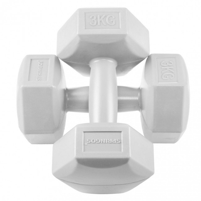 Гантелі для фітнесу Springos Hex 2 x 3 кг FA1034