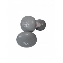 Гантели для фитнеса 2 х 5 кг LiveUp VINYL DUMBBELL EGG HEAD-2*5KG LS2001-5