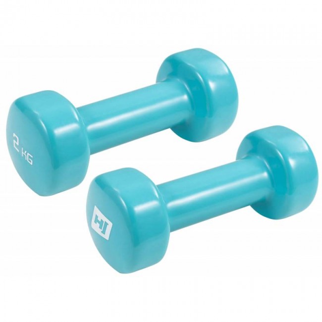 Гантели для фитнеса круглые виниловые 2 х 2 кг Hop-Sport HS-V020DC