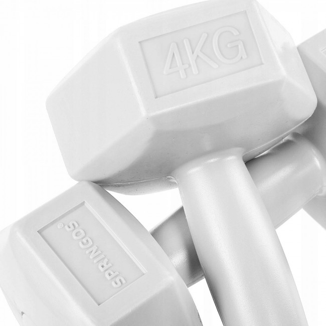 Гантелі для фітнесу Springos Hex 2 x 4 кг FA1035
