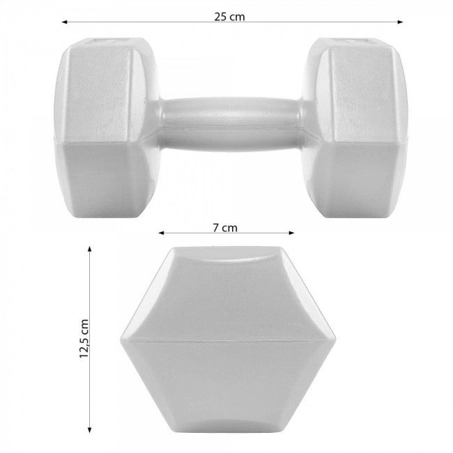 Гантелі для фітнесу Springos Hex 2 x 4 кг FA1035