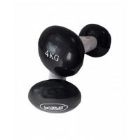Гантелі для фітнесу пара LiveUp VINYL DUMBBELL EGG HEAD-2 * 4KG LS2001-4