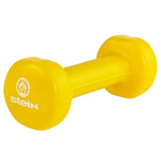 Гантель для фитнеса виниловая Stein 1.0 кг / шт/ желтая