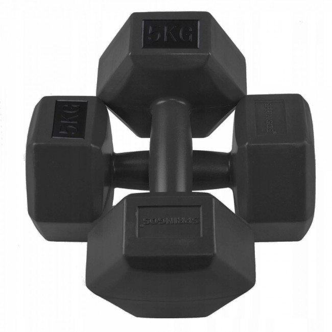Гантелі для фітнесу Springos Hex 2 x 5 кг FA1036