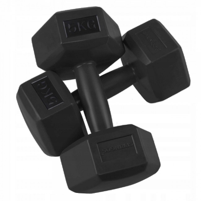 Гантелі для фітнесу Springos Hex 2 x 5 кг FA1036