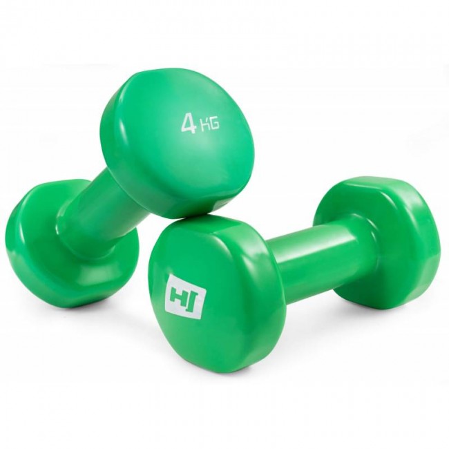 Гантели для фитнеса 4 кг 2шт виниловые Hop-Sport HS-V040DC