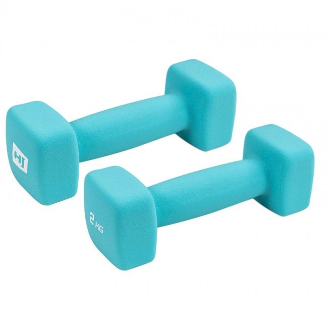 Гантели для фитнеса неопреновые квадратные 2 х 2 кг Hop-Sport HS-V020DS