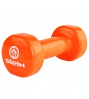 Гантель для фитнеса 2,5 кг 1шт виниловая Stein оранжевая