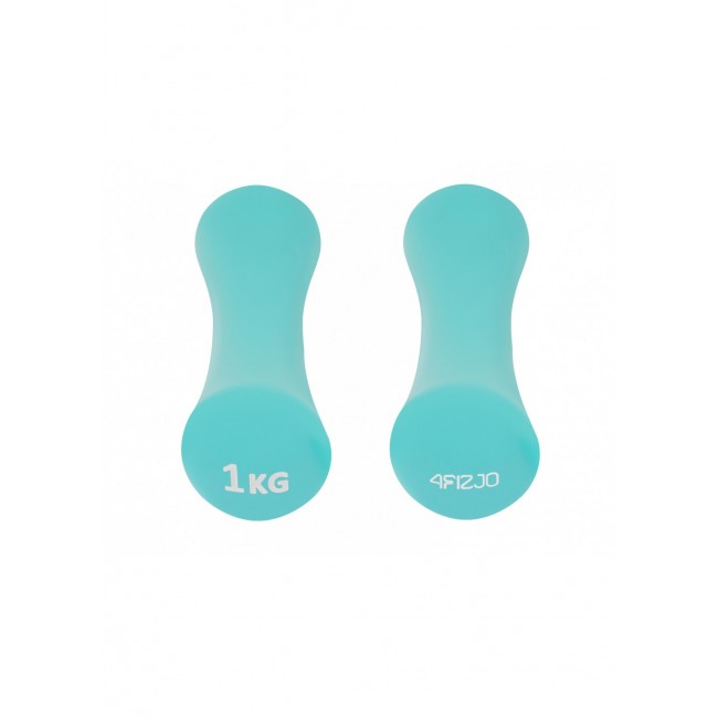 Гантели для фитнеса виниловые 4FIZJO 8-shape 2 x 1 кг (P-5907739312006)